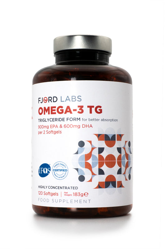 Omega-3 TG | Triglyceride form | IFOS certified | 900mg EPA & 600mg DHA per 2 softgels | 120 softgels | [EU and UK deliveries only]