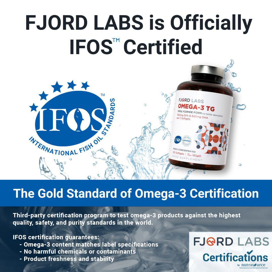 Omega-3 TG | Triglyceride form | IFOS certified | 900mg EPA & 600mg DHA per 2 softgels | 120 softgels | [EU and UK deliveries only]